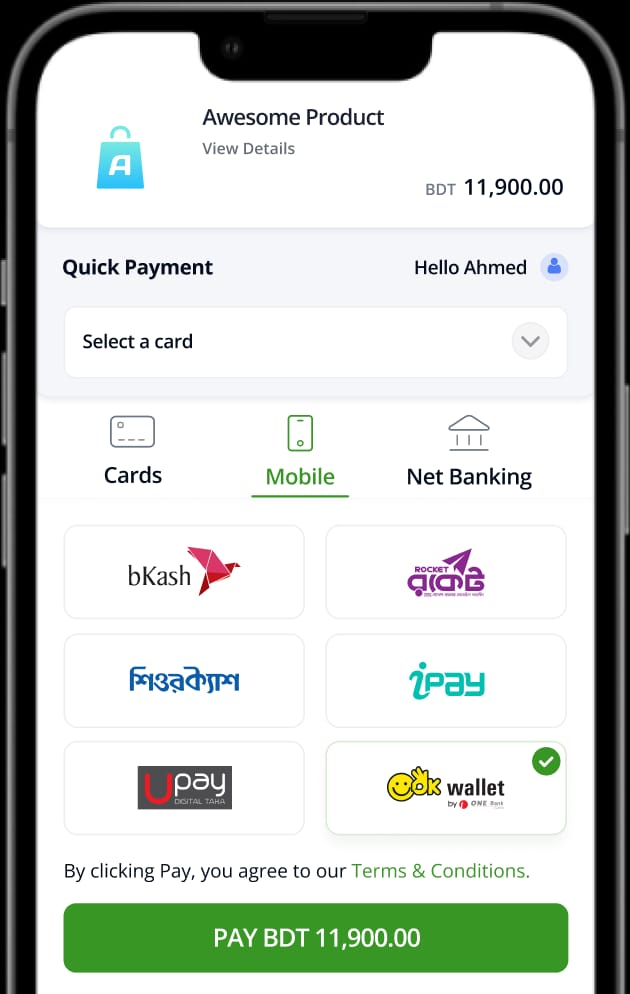 Mobile Payment Interface