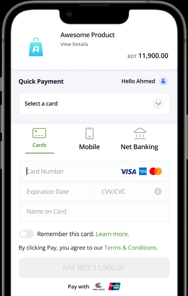 Transaction Confirmation Screen